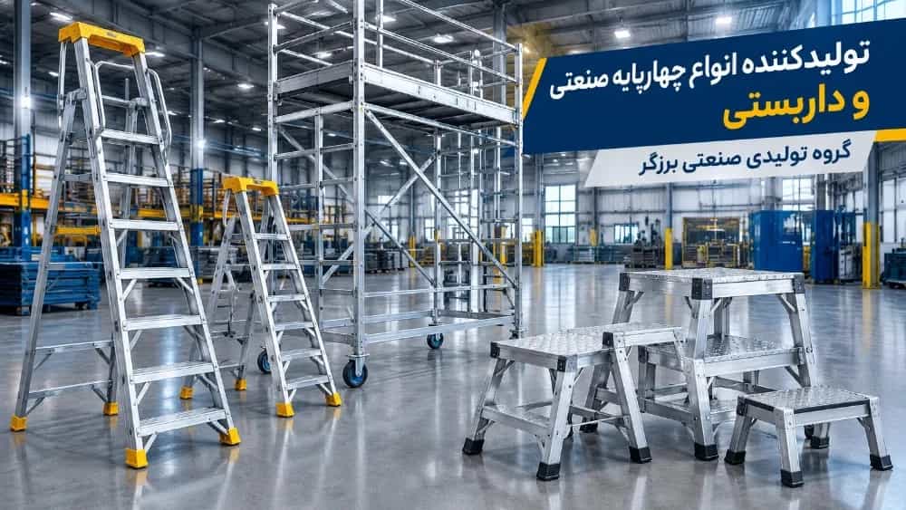 تولیدکننده انواع چهارپایه صنعتی و داربستی برای کارگاه‌ ها