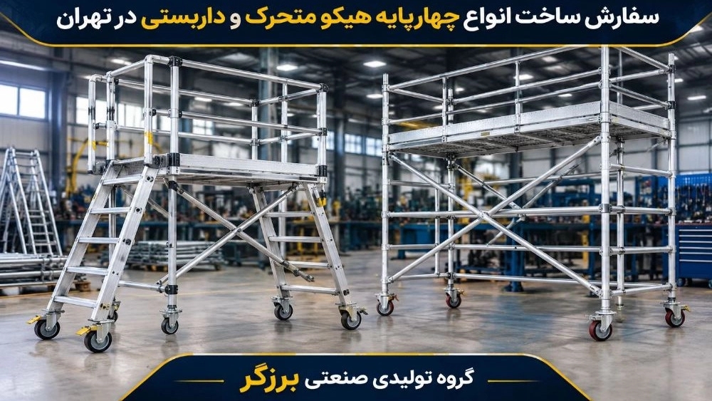 سفارش ساخت انواع چهارپایه هیکو متحرک و داربستی در تهران سفارش ساخت انواع چهارپایه هیکو متحرک و داربستی در تهران